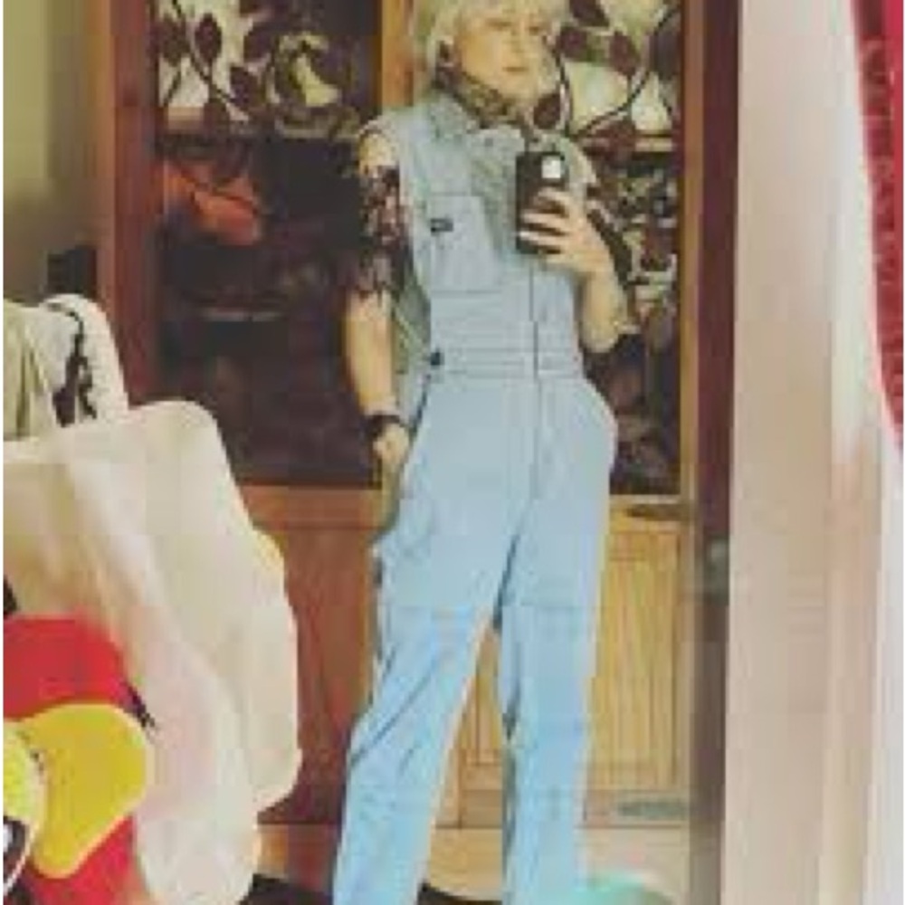 Wildfang Light Blue Women's Jeans Overalls